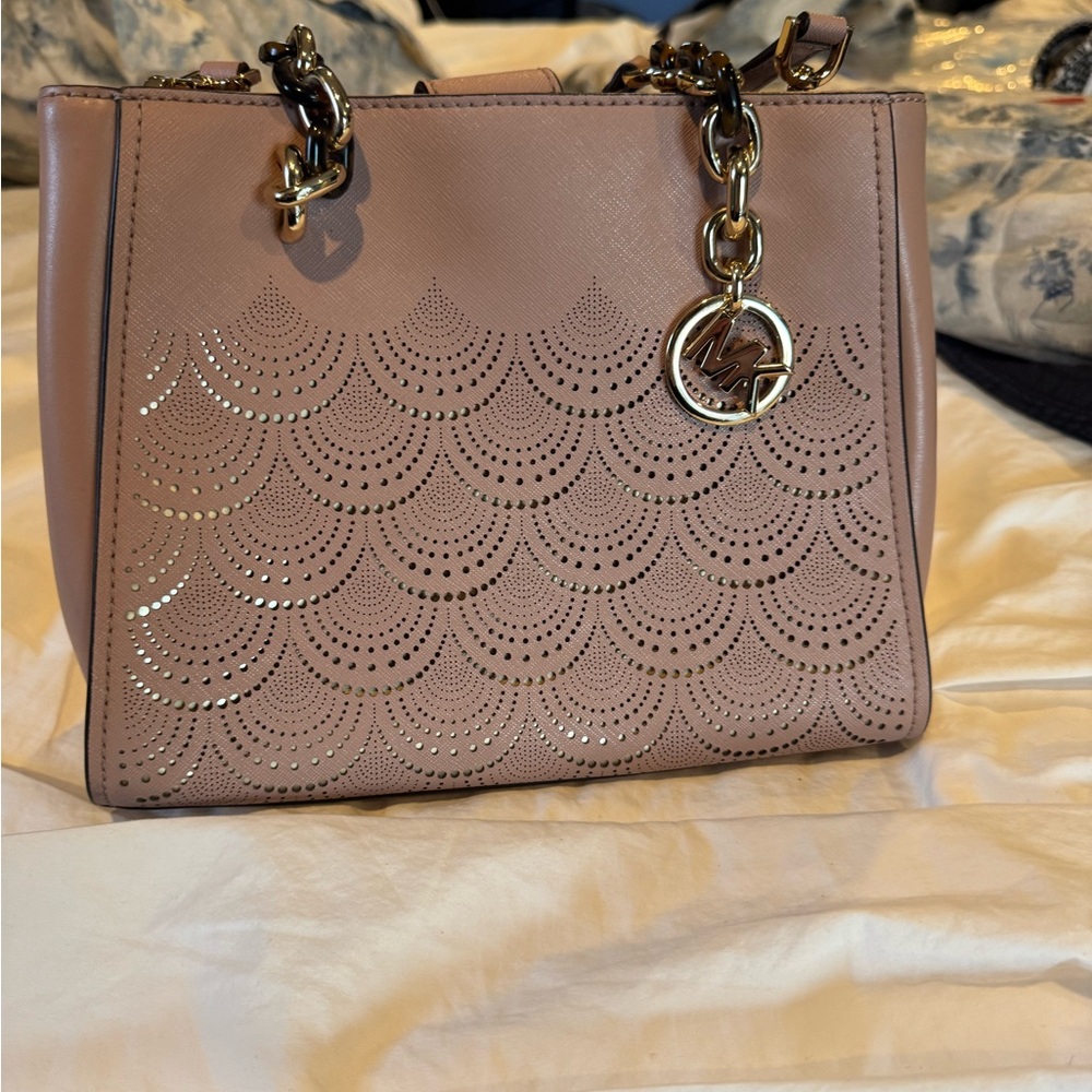 Elegant Pink Designer Tote Bag